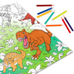 Раскраска-гигант "Эра динозавров"